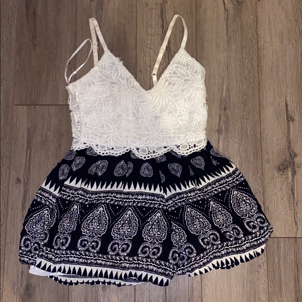 Lace top Romper